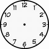 Clock Outline Clipart Hands Cliparts Library sketch template