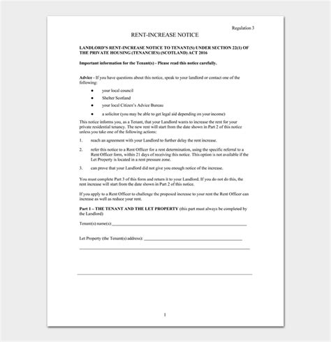 friendly rent increase letter samples  templates