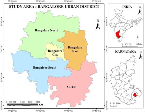 figure  study area bangalore urban district levels  urbanization  bangalore urban