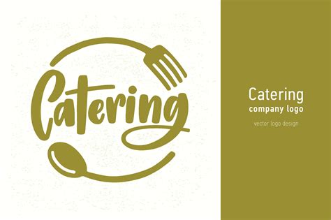 catering company logo decorative illustrations creative market
