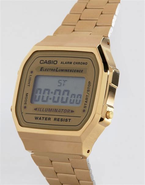 casio awg ef gold plated digital  gold cool watches casio