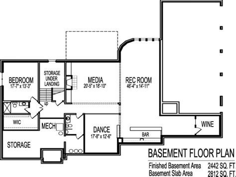 bedroom house plans  basement house style design bungalow open concept floor plans design