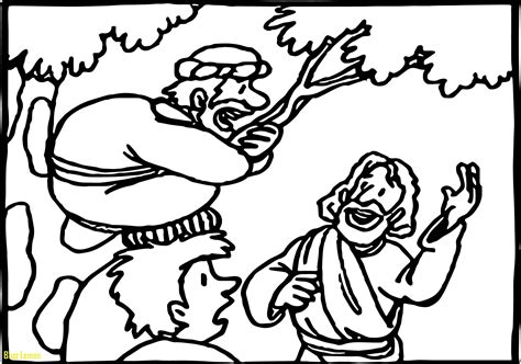zacchaeus coloring page images