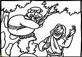 Zacchaeus Coloring Jesus Help Pages Cut Cartoon Getdrawings Wecoloringpage Template sketch template