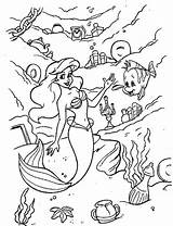 Coloring Ariel Pages Princess Popular sketch template