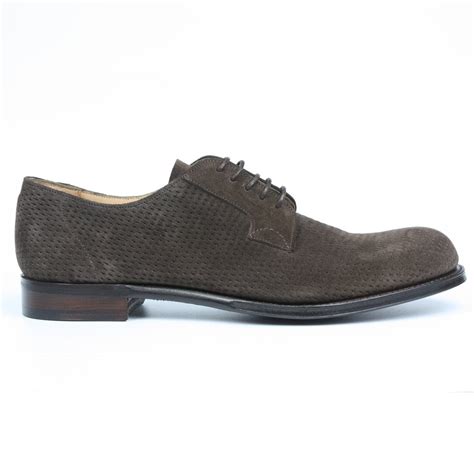 cheaney wye ii mens brown pepperpot suede derby