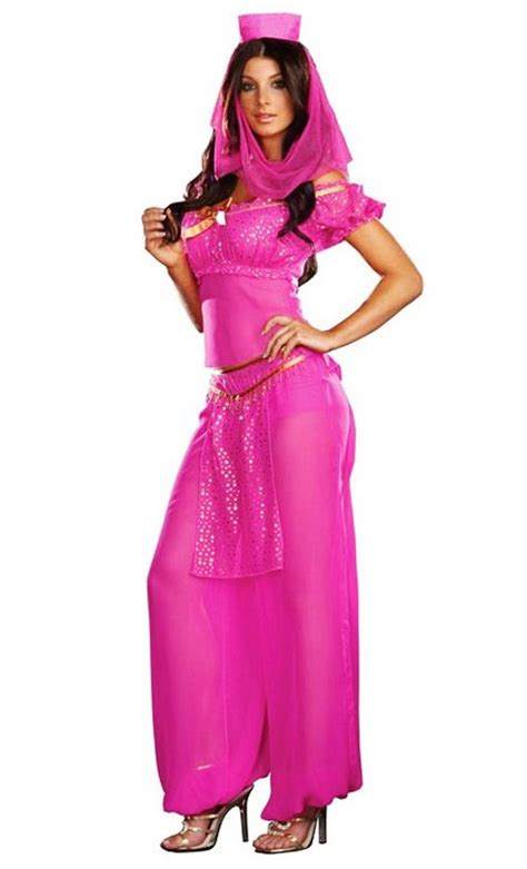 Ladies Arabian Genie Aladdin Fancy Dress Up Hens Party Costume