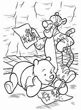 Winnie Pooh Coloring Pages Disney Kleurplaat Choose Board Poeh Book sketch template
