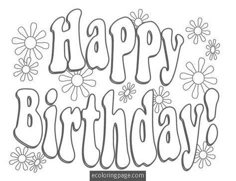 happy birthday coloring page birthday coloring pages happy birthday