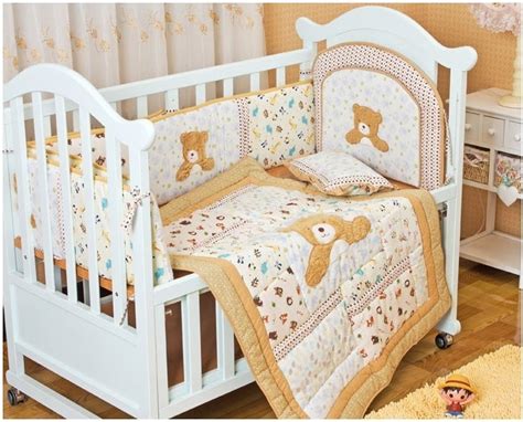 promotion pcs embroidery  bedding set baby sets crib bedding set baby children childrens