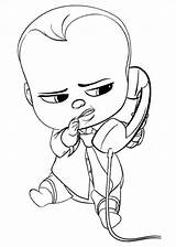 Boss Baby Coloring Pages Kids Fun sketch template
