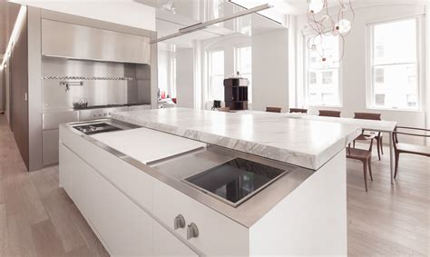 a sliding countertop that brings minimalist elegance to