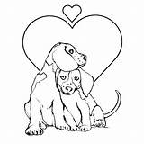Enamorados Animales sketch template
