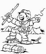 Scout Scouts Boy Cub Coloring Pages sketch template