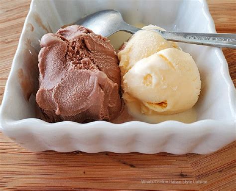 fashioned vanilla  chocolate ice milk whats cookin italian