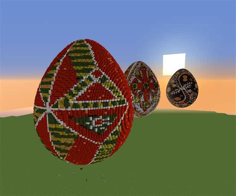 giant easter eggs  minecraft  steps instructables