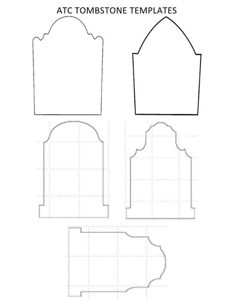 gravestone template printable tombstone blank templates pictures high