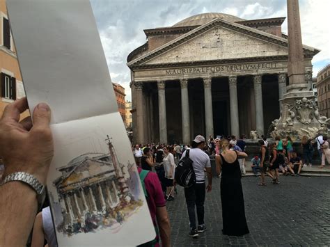 Rene Fijten Sketches Rome Pantheon