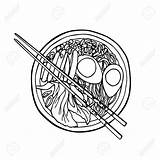 Noodle Bowl Line Drawing Getdrawings sketch template