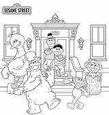Coloring Pages Elmo Street Sesame Friends Baby Comments Print sketch template