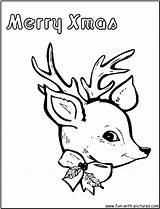 Coloring Reindeer Pages Face Christmas Caribou Color Getcolorings Printable Colouring Bord Kiezen Fun sketch template