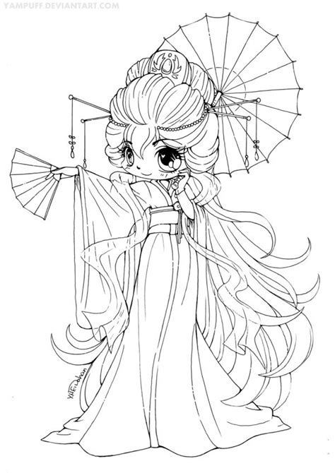 chibi colouring pages imagui