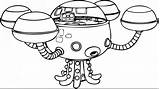 Octonauts Tunip Spaceship Octopod Coloriages Imprimer Birijus Octopus sketch template