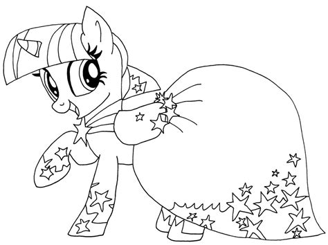 pony coloring pages twilight sparkle  getcoloringscom