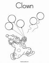 Coloring Birthday Clown Happy Nanny Pages sketch template