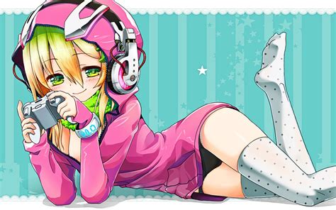 [50 ] anime gamer girl wallpaper
