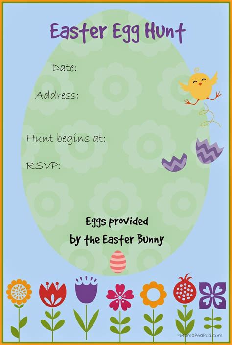 easter invitations  printable printable form templates  letter