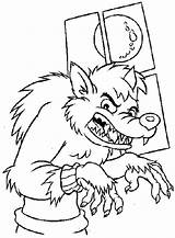 Loup Garou Werewolf Pages Personnages Coloriage Sneaking Colorier Coloriages Coloringsun sketch template