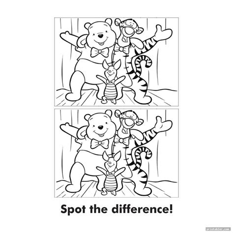 spot  difference worksheets  adults