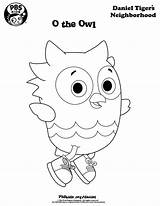 Daniel Tiger Coloring Pages Owl sketch template