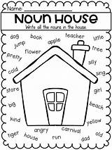 Nouns Worksheet Grade Worksheets Adjectives Verbs House First Kids Sorting Packet Grammar Verb Kindergarten Visit Fun Choose Board Teacherspayteachers sketch template