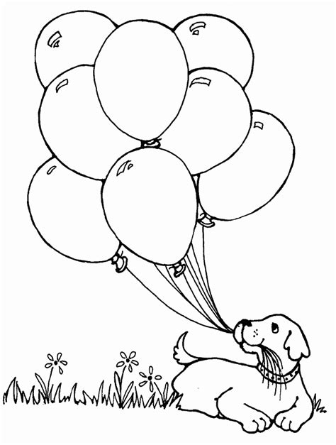 balloon coloring pages printable