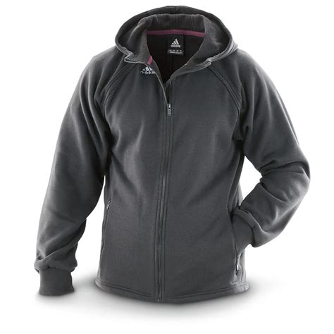 adidas fleece full zip hooded sweater jacket  sweaters  sportsmans guide