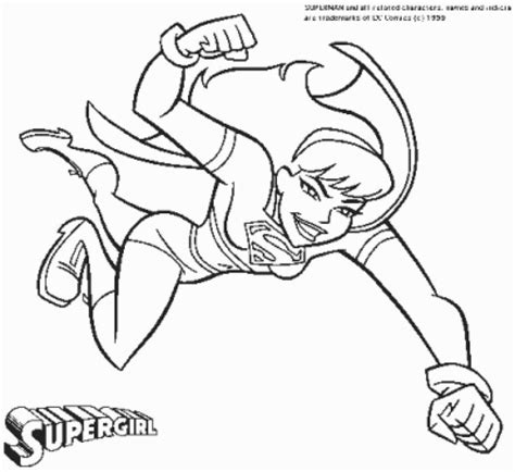 dc comics supergirl coloring page superheroes coloring pages