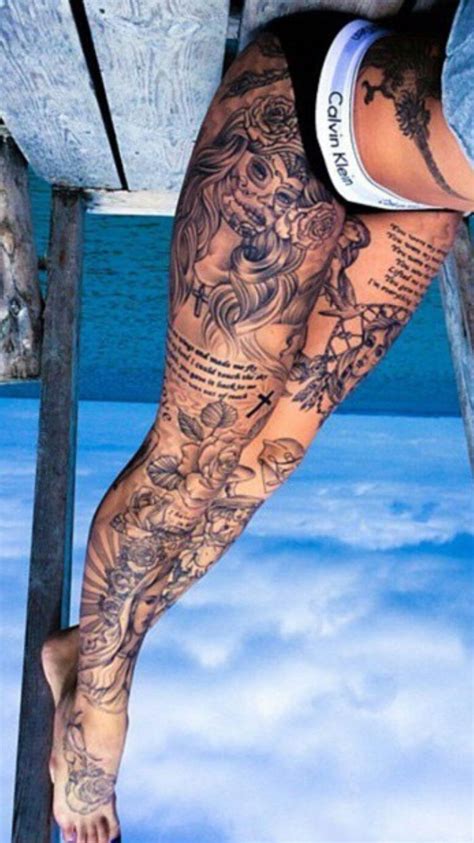 love leg piece deciding piece badass tattoos
