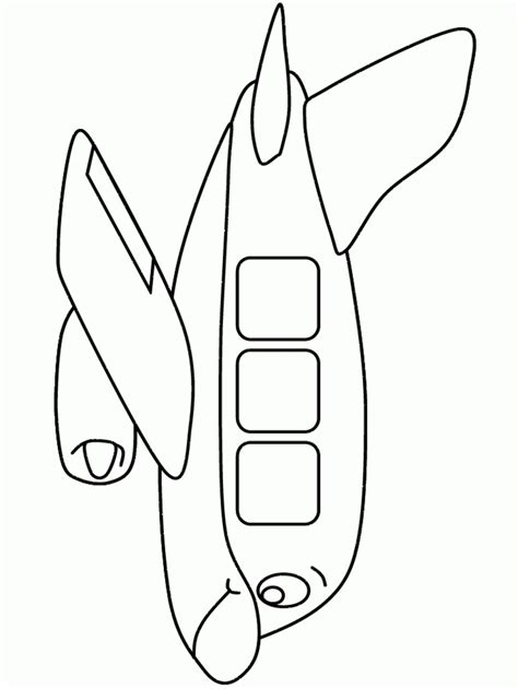 simple airplane coloring page    svg file
