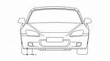 Drawing Autocad Car Honda Cars Dwg Front S2000 Roadster Automobile Vehicles Dxf Drawings Block Paintingvalley Ceco Blocks  sketch template