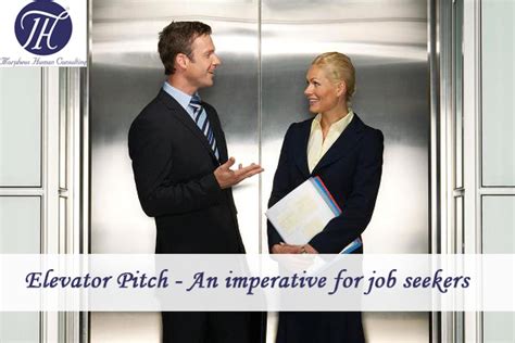 elevator pitch  imperative  job seekers