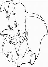 Dumbo Elefante Dibujosparacolorear Elefantes sketch template
