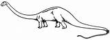 Diplodocus Netart Dinosaur sketch template