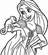 Rapunzel Coloring Pages Tangled Getcolorings Pascal Disney Printable Print sketch template