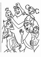 Coloring Pages Kuzco Groove Getcolorings Emperor Disney sketch template