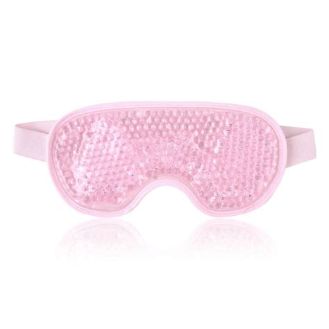 reusable eye mask  gel beads  hot cold therapy flexible cold eye mask  swollen eyes