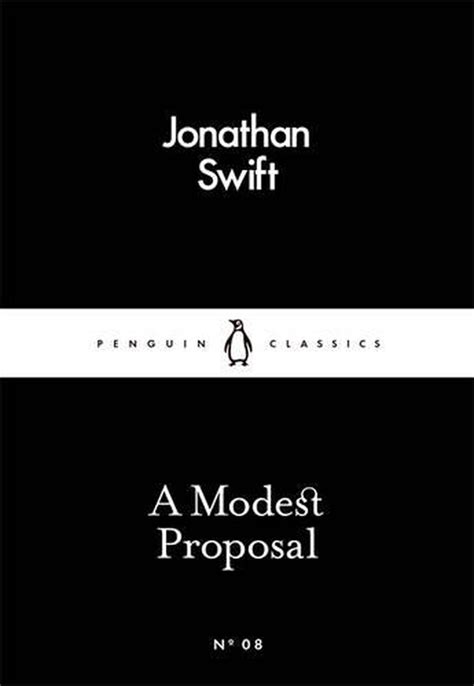 a modest proposal by jonathan swift paperback