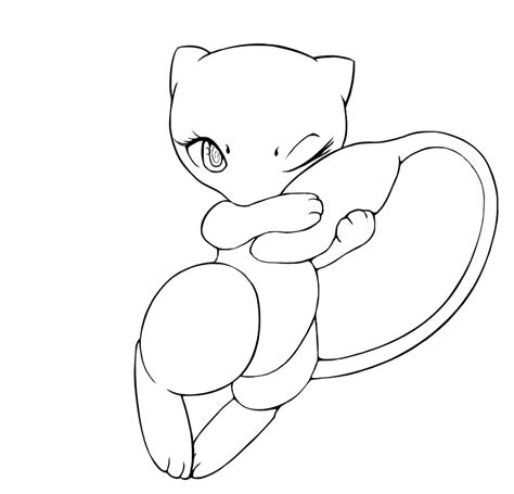 mew pokemon  coloring page