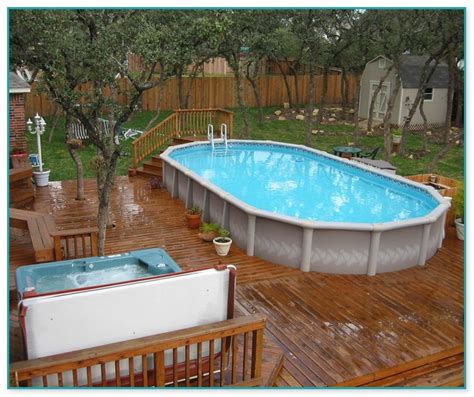 gorgeous  ground pool wood deck kits  home improvement